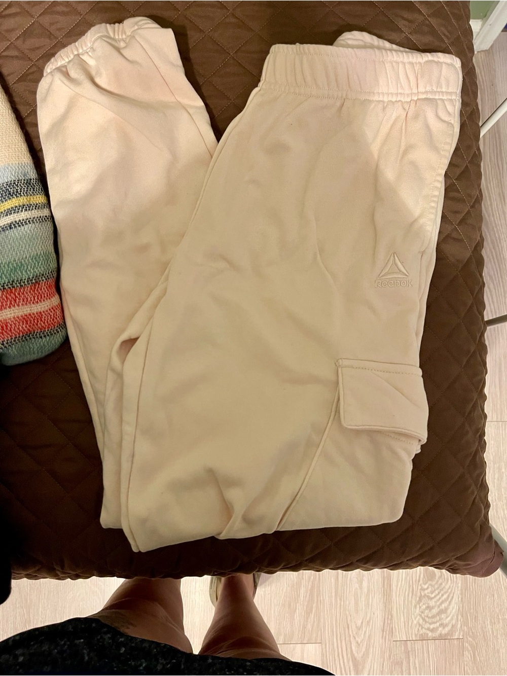 Reebok Pale Pink Cargo Jogger Pants